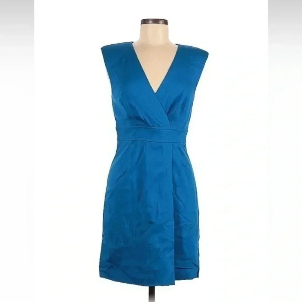 Weddington Way | Ocean Blue Sleeveless V-Neck Cocktail Dress Women’s Size 0